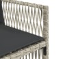 vidaXL Set de comedor de jardín 11 pzas y cojines ratán sintético gris vidaXL Set de comedor de jardín 11 pzas y cojines ratán sintético gris