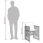 vidaXL Set de comedor de jardín 11 pzas y cojines ratán sintético gris vidaXL Set de comedor de jardín 11 pzas y cojines ratán sintético gris