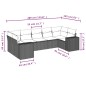 vidaXL Set sofás de jardín 7 piezas y cojines ratán sintético beige vidaXL Set sofás de jardín 7 piezas y cojines ratán sintético beige