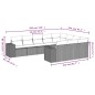 vidaXL Set de sofás de jardín 10 pzas cojines ratán sintético negro vidaXL Set de sofás de jardín 10 pzas cojines ratán sintético negro