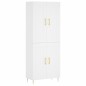 vidaXL Aparador alto madera contrachapada blanco 69,5x34x180 cm vidaXL Aparador alto madera contrachapada blanco 69,5x34x180 cm