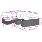 vidaXL Set sofás de jardín con cojines 13 pzas ratán sintético beige vidaXL Set sofás de jardín con cojines 13 pzas ratán sintético beige