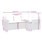 vidaXL Set de sofás de jardín 4 pzas y cojines ratán sintético gris vidaXL Set de sofás de jardín 4 pzas y cojines ratán sintético gris