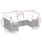 vidaXL Juego de sofás jardín con cojines 6 pzas ratán sintético beige vidaXL Juego de sofás jardín con cojines 6 pzas ratán sintético beige