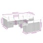 vidaXL Set de sofás de jardín 10 pzas cojines ratán sintético negro vidaXL Set de sofás de jardín 10 pzas cojines ratán sintético negro