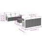 vidaXL Set de comedor de jardín 7 pzas y cojines ratán sintético negro vidaXL Set de comedor de jardín 7 pzas y cojines ratán sintético negro