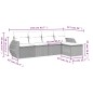 vidaXL Juego de sofás jardín con cojines 5 pzas ratán sintético beige vidaXL Juego de sofás jardín con cojines 5 pzas ratán sintético beige