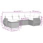 vidaXL Juego de sofás jardín con cojines 6 pzas ratán sintético beige vidaXL Juego de sofás jardín con cojines 6 pzas ratán sintético beige