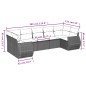 vidaXL Set sofás de jardín 7 piezas y cojines ratán sintético beige vidaXL Set sofás de jardín 7 piezas y cojines ratán sintético beige