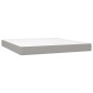 vidaXL Cama box spring con colchón tela gris claro 180x200 cm vidaXL Cama box spring con colchón tela gris claro 180x200 cm