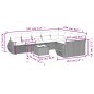 vidaXL Set de sofás de jardín 10 pzas con cojines ratán sintético gris vidaXL Set de sofás de jardín 10 pzas con cojines ratán sintético gris