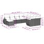 vidaXL Set de sofás de jardín 10 pzas cojines ratán sintético negro vidaXL Set de sofás de jardín 10 pzas cojines ratán sintético negro