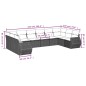 vidaXL Set de sofás de jardín 11pzas con cojines ratán sintético beige vidaXL Set de sofás de jardín 11pzas con cojines ratán sintético beige