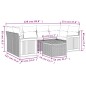 vidaXL Set de sofás de jardín 7 piezas con cojines ratán PE gris vidaXL Set de sofás de jardín 7 piezas con cojines ratán PE gris