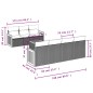 vidaXL Set de sofás de jardín 8 piezas y cojines ratán sintético negro vidaXL Set de sofás de jardín 8 piezas y cojines ratán sintético negro
