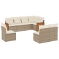 vidaXL Juego de sofás de jardín con cojines beige 8 pzas ratán PE vidaXL Juego de sofás de jardín con cojines beige 8 pzas ratán PE