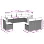 vidaXL Juego de sofás de jardín con cojines beige 8 pzas ratán PE vidaXL Juego de sofás de jardín con cojines beige 8 pzas ratán PE
