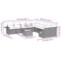 vidaXL Set de sofás de jardín 11 pzas y cojines ratán sintético negro vidaXL Set de sofás de jardín 11 pzas y cojines ratán sintético negro