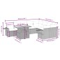 vidaXL Set de sofás de jardín 10 pzas cojines ratán sintético negro vidaXL Set de sofás de jardín 10 pzas cojines ratán sintético negro
