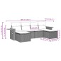 vidaXL Set de sofás de jardín 6 piezas y cojines ratán sintético negro vidaXL Set de sofás de jardín 6 piezas y cojines ratán sintético negro