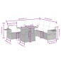 vidaXL Set de comedor de jardín 7 pzas y cojines ratán sintético negro vidaXL Set de comedor de jardín 7 pzas y cojines ratán sintético negro