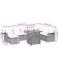 vidaXL Set de sofás de jardín 8 piezas y cojines ratán sintético negro vidaXL Set de sofás de jardín 8 piezas y cojines ratán sintético negro
