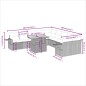 vidaXL Set de sofás de jardín 11 pzas y cojines ratán sintético negro vidaXL Set de sofás de jardín 11 pzas y cojines ratán sintético negro