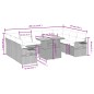 vidaXL Set de sofás de jardín 10 pzas cojines ratán sintético negro vidaXL Set de sofás de jardín 10 pzas cojines ratán sintético negro