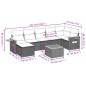 vidaXL Set de sofás de jardín 8 piezas y cojines ratán sintético negro vidaXL Set de sofás de jardín 8 piezas y cojines ratán sintético negro