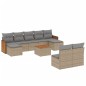 vidaXL Juego de sofás jardín con cojines beige 10 pzas ratán sintético vidaXL Juego de sofás jardín con cojines beige 10 pzas ratán sintético