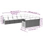 vidaXL Set de sofás de jardín 11 pzas y cojines ratán sintético negro vidaXL Set de sofás de jardín 11 pzas y cojines ratán sintético negro