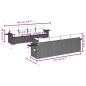 vidaXL Set de sofás de jardín 8 piezas y cojines ratán sintético negro vidaXL Set de sofás de jardín 8 piezas y cojines ratán sintético negro
