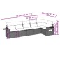 vidaXL Juego de sofás jardín con cojines 6 pzas ratán sintético beige vidaXL Juego de sofás jardín con cojines 6 pzas ratán sintético beige