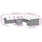 vidaXL Set de sofás de jardín 11 pzas y cojines ratán sintético negro vidaXL Set de sofás de jardín 11 pzas y cojines ratán sintético negro