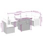 vidaXL Set de comedor de jardín 7 pzas y cojines ratán sintético negro vidaXL Set de comedor de jardín 7 pzas y cojines ratán sintético negro