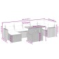 vidaXL Set de sofás de jardín 8 piezas y cojines ratán sintético negro vidaXL Set de sofás de jardín 8 piezas y cojines ratán sintético negro