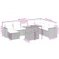 vidaXL Set de sofás de jardín 8 piezas y cojines ratán sintético negro vidaXL Set de sofás de jardín 8 piezas y cojines ratán sintético negro