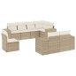 vidaXL Juego de sofás de jardín con cojines beige 8 pzas ratán PE vidaXL Juego de sofás de jardín con cojines beige 8 pzas ratán PE