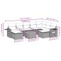 vidaXL Set de sofás de jardín 10 pzas con cojines ratán sintético gris vidaXL Set de sofás de jardín 10 pzas con cojines ratán sintético gris