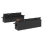 vidaXL Set de sofás de jardín 8 piezas y cojines ratán sintético negro vidaXL Set de sofás de jardín 8 piezas y cojines ratán sintético negro