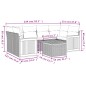 vidaXL Set de comedor de jardín 7 pzas y cojines ratán sintético negro vidaXL Set de comedor de jardín 7 pzas y cojines ratán sintético negro