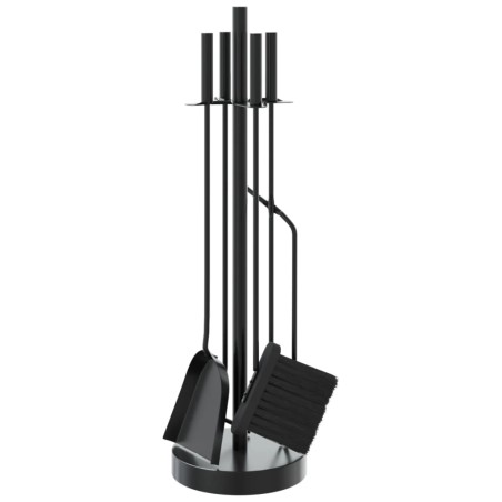 vidaXL Set de herramientas para chimenea 5 piezas acero 18x66 cm