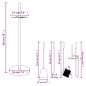 vidaXL Set de herramientas para chimenea 5 piezas acero 18x66 cm vidaXL Set de herramientas para chimenea 5 piezas acero 18x66 cm
