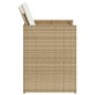 vidaXL Set comedor de jardín 5 pzas con cojines ratán sintético beige vidaXL Set comedor de jardín 5 pzas con cojines ratán sintético beige