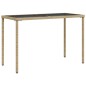 vidaXL Set comedor de jardín 5 pzas con cojines ratán sintético beige vidaXL Set comedor de jardín 5 pzas con cojines ratán sintético beige
