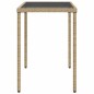vidaXL Set comedor de jardín 5 pzas con cojines ratán sintético beige vidaXL Set comedor de jardín 5 pzas con cojines ratán sintético beige