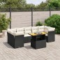 vidaXL Set de sofás de jardín 8 piezas y cojines ratán sintético negro vidaXL Set de sofás de jardín 8 piezas y cojines ratán sintético negro
