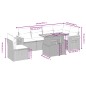 vidaXL Set de comedor de jardín 7 pzas y cojines ratán sintético negro vidaXL Set de comedor de jardín 7 pzas y cojines ratán sintético negro