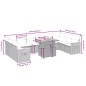 vidaXL Set de sofás de jardín 11 pzas y cojines ratán sintético negro vidaXL Set de sofás de jardín 11 pzas y cojines ratán sintético negro