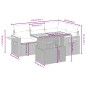 vidaXL Set de muebles de jardín 5 pzas y cojines ratán sintético negro vidaXL Set de muebles de jardín 5 pzas y cojines ratán sintético negro
